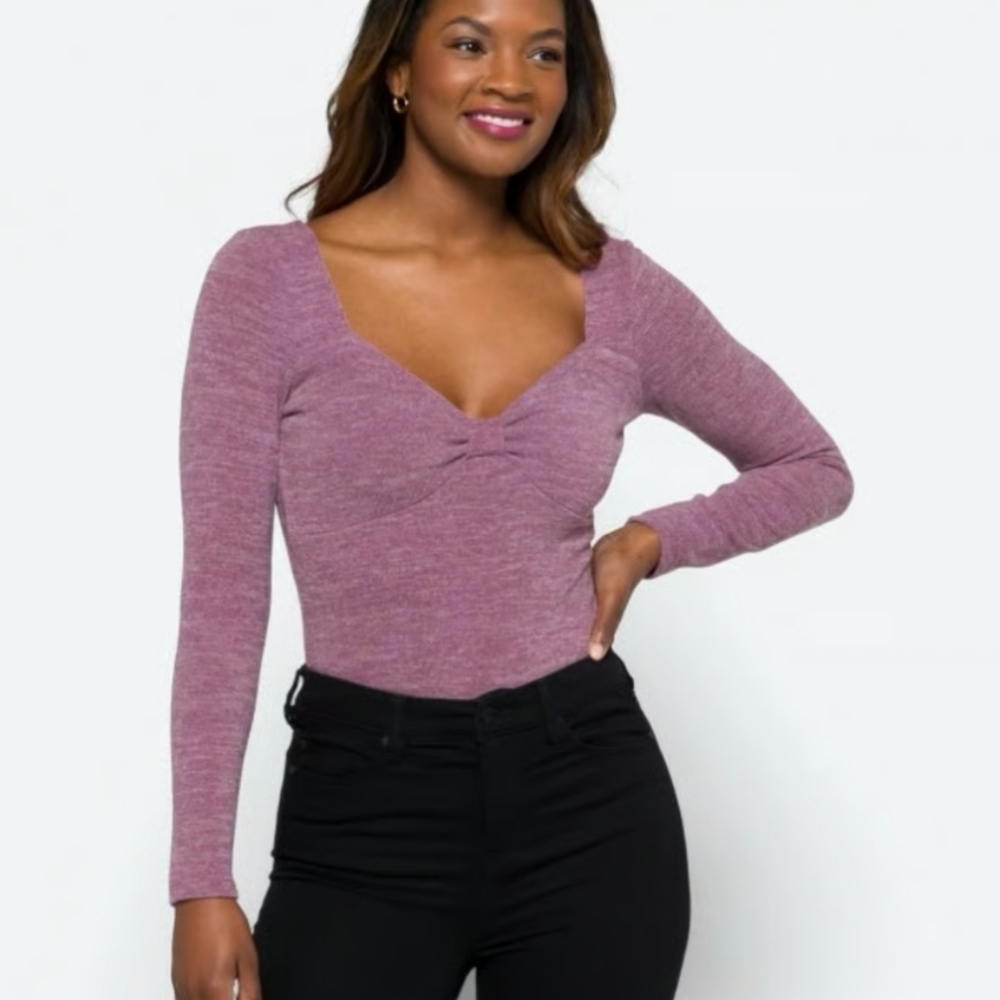 Heatherly Mable Front Detail Bodysuit. Plus sz 2x.  New